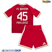 Maglie da calcio Bayern Munich Aleksandar Pavlovic #45 Prima Maglia Bambino 2026-27 Manica Corta + Pantaloni corti)